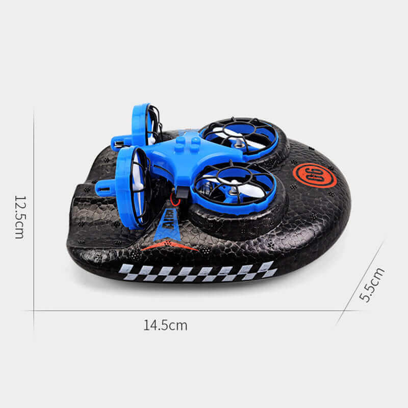 3-in-1 Amphibious RC Hovercraft, Speed Boat & Stunt Car