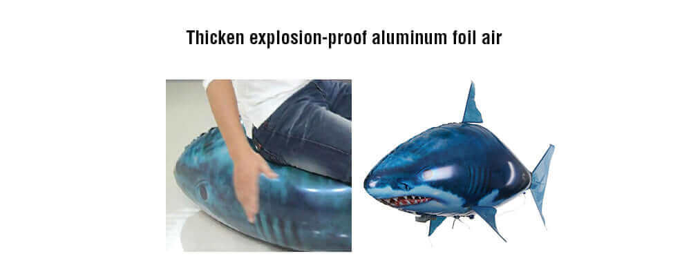 Remote Control Flying Shark Balloon Toy for Indoor Play