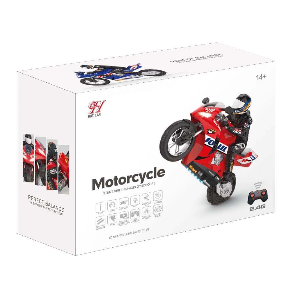 HC-802 1:6 RC Stunt Motorcycle with Self-Balancing Control