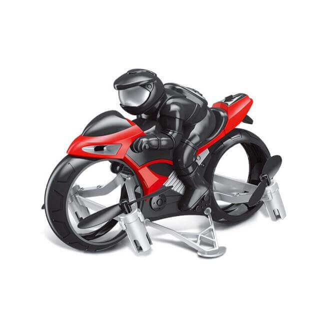 2-in-1 Flying RC Motorcycle Drone with 360° Stunt Rotation