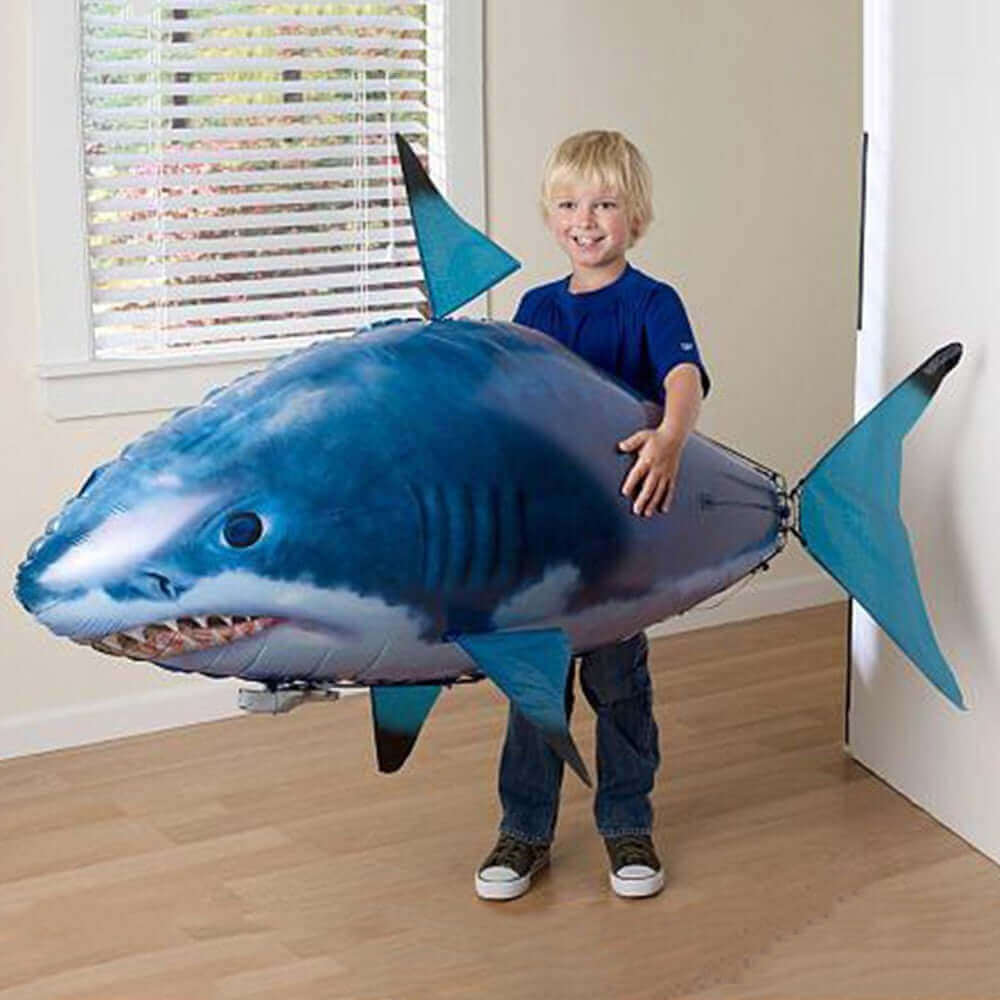 Remote Control Flying Shark Balloon Toy for Indoor Play