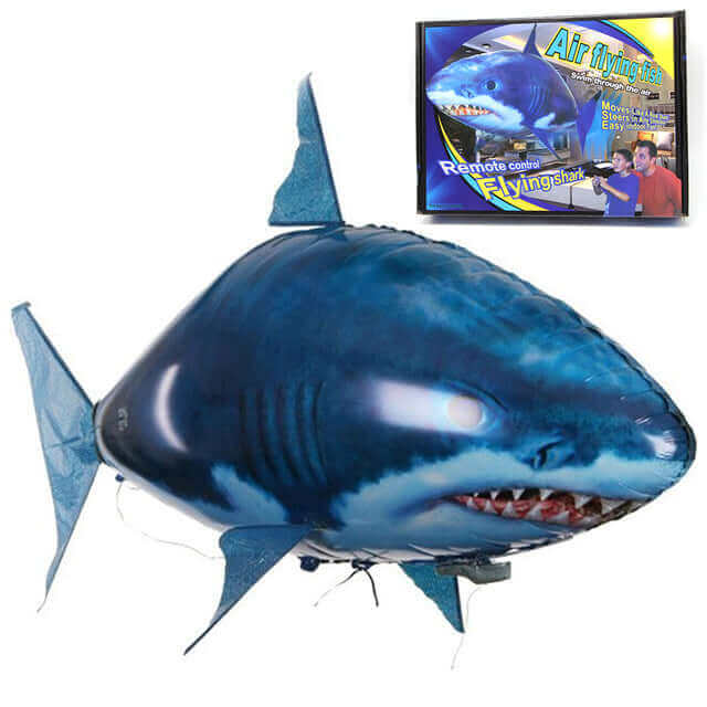Remote Control Flying Shark Balloon Toy for Indoor Play