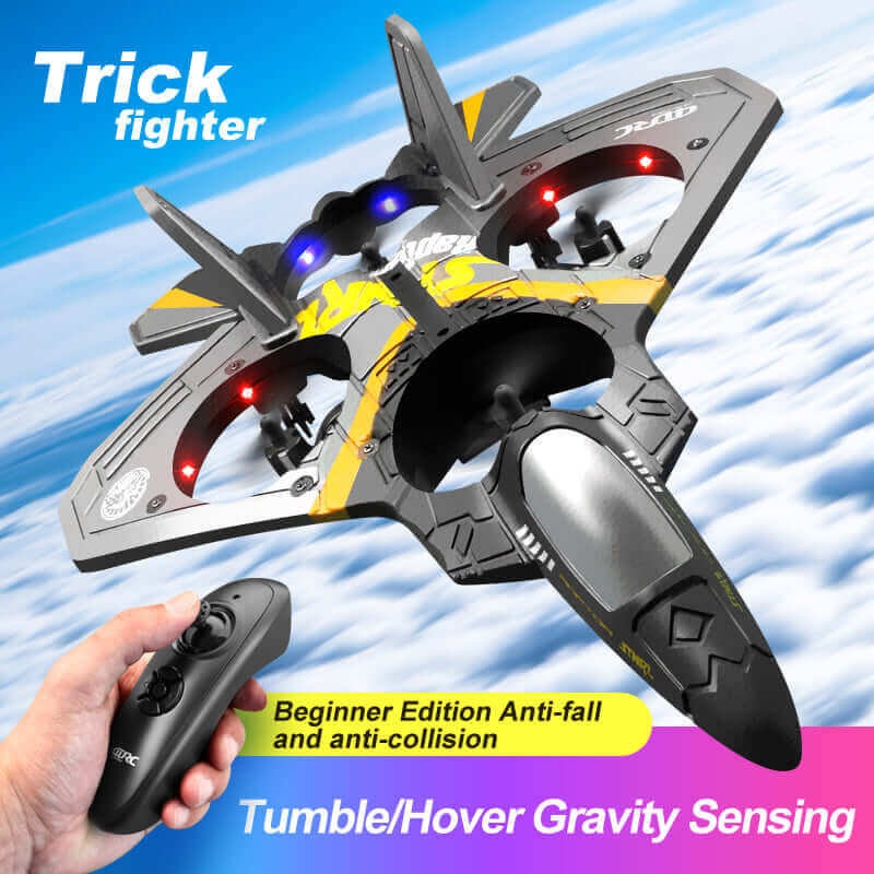 V17 RC Glider Plane with Gravity Sensing and LED Lights