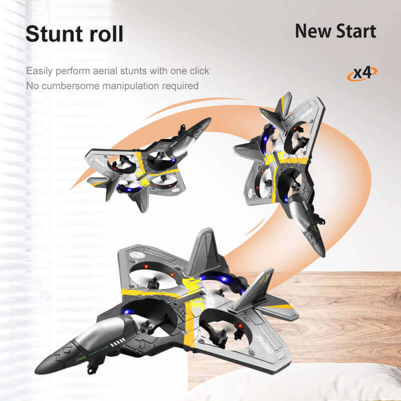 V17 RC Glider Plane with Gravity Sensing and LED Lights