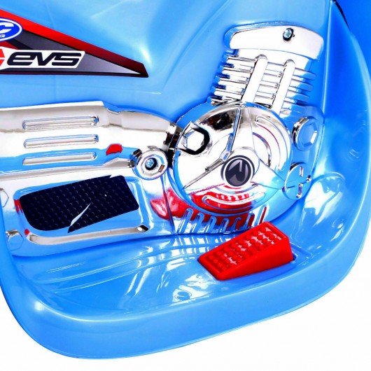 3 Wheel Kids Ride On Motorcycle 6V Battery Powered Electric Toy Bicyle-Blue