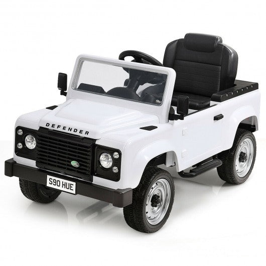 Landrover Defender Licensed Pedal Powered Car-White