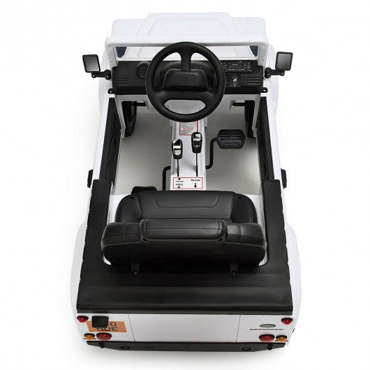 Landrover Defender Licensed Pedal Powered Car-White