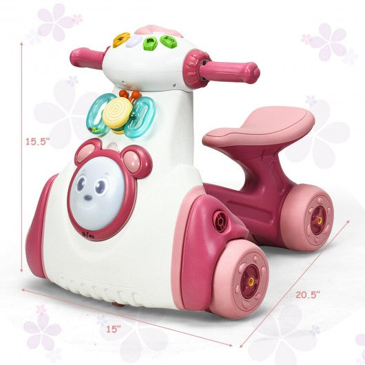 Baby Musical Balance Ride Toy-Pink