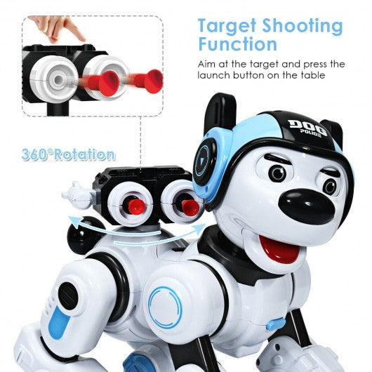 Wireless Programmable Interactive Remote Control Robotic Dog-Blue