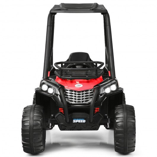 12V Kids RC Electric Ride On Off-Road UTV Truck with MP3 and Light-Red