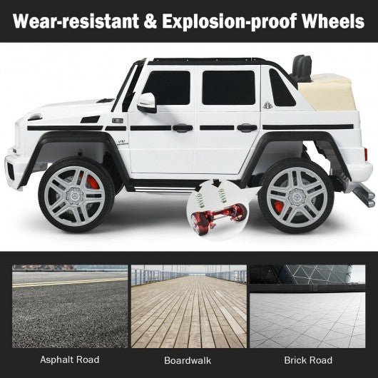 12V Licensed Mercedes-Benz G650 Kids Ride On Car-White
