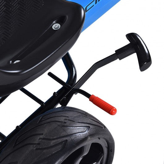 Outdoor Kids 4 Wheel Pedal Powered Riding Kart Car-Navy