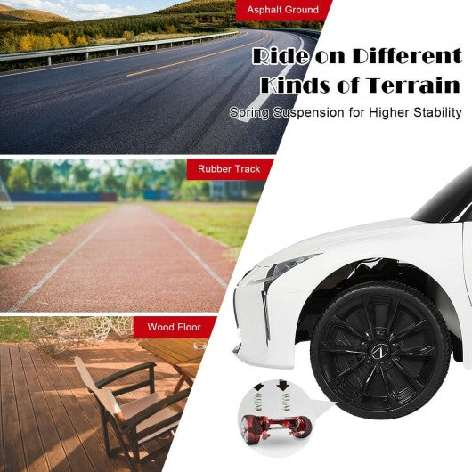 Kids Ride Lexus LC500 Licensed Remote Control Electric Vehicle-White