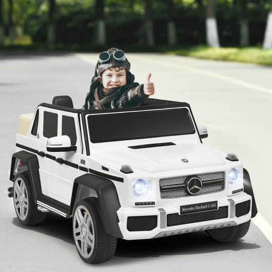 12V Licensed Mercedes-Benz G650 Kids Ride On Car-White
