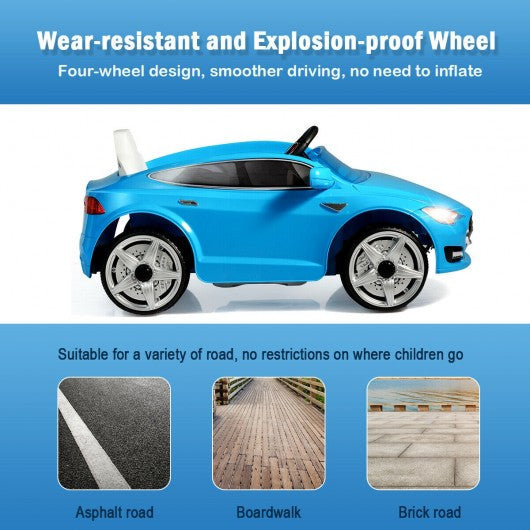 6V Kids Ride On Car with Remote Control-Blue