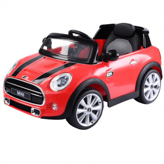 MINI Hatch 12V Electric Kids Ride On Car Licensed MP3 RC Remote Control-Red