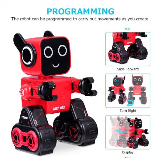 K3 Programmable Touch & Sound Control Piggy Sing Dance Robot-Red