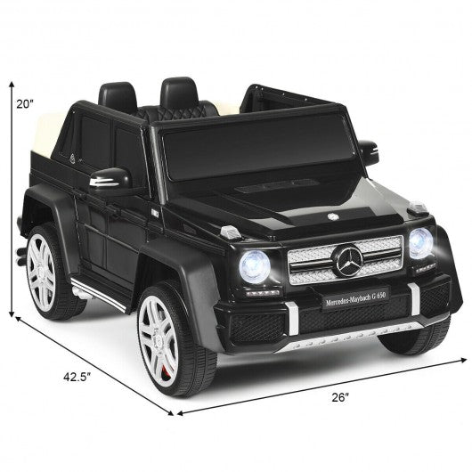 12V Licensed Mercedes-Benz G650 Kids Ride On Car-Black