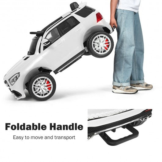 12V Mercedes Benz GLE Licensed Kids Ride On Car -White