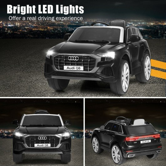 12V Licensed AudiQ8 Kids Ride On Car-Black