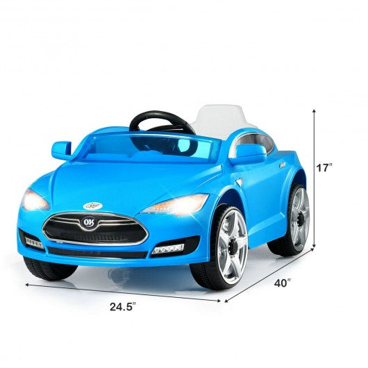 6V Kids Ride On Car with Remote Control-Blue