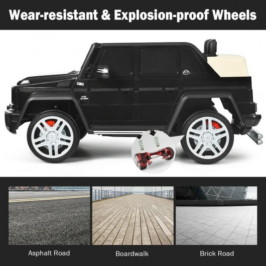 12V Licensed Mercedes-Benz G650 Kids Ride On Car-Black