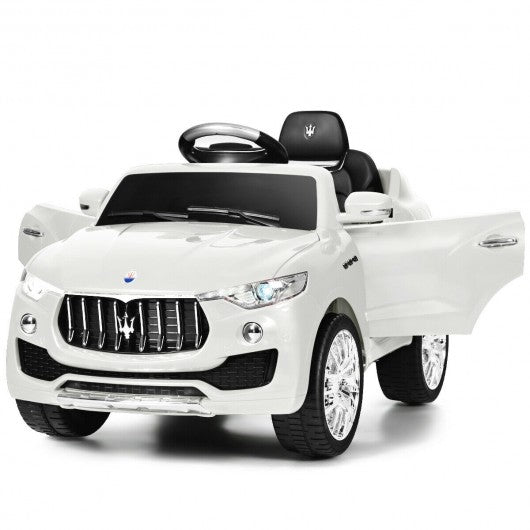 6V Licensed Maserati Kids Ride On Car-White