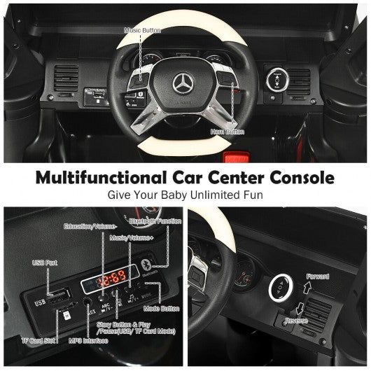12V Licensed Mercedes-Benz G650 Kids Ride On Car-Black