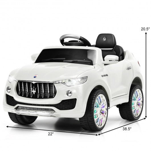 6V Licensed Maserati Kids Ride On Car-White