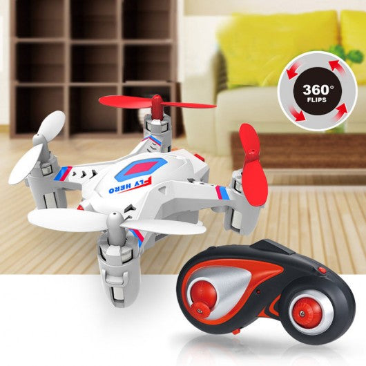 FINECO FX-2 2.4Ghz 5CH Mini Remote Control RC Quadcopter UFO New-White