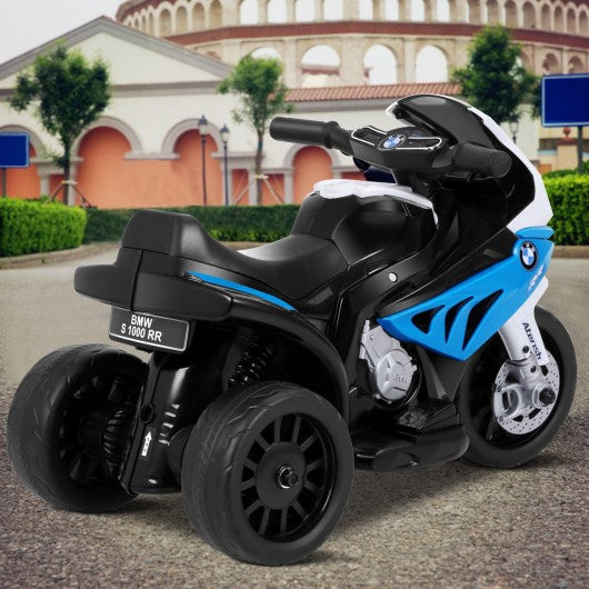 6V Kids 3 Wheels Riding BMW Licensed Electric Motorcycle-Blue