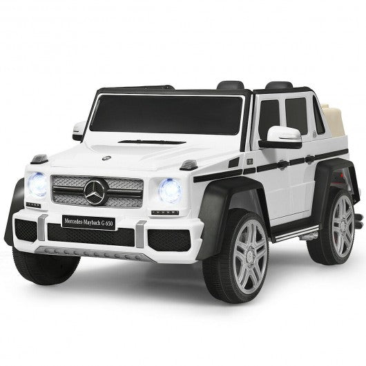 12V Licensed Mercedes-Benz G650 Kids Ride On Car-White