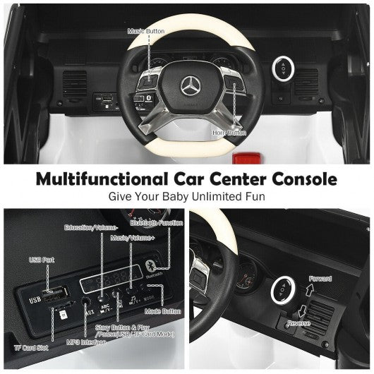 12V Licensed Mercedes-Benz G650 Kids Ride On Car-White