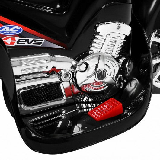 3 Wheel Kids 6V Battery Powered Electric Toy Motorcycle -Black