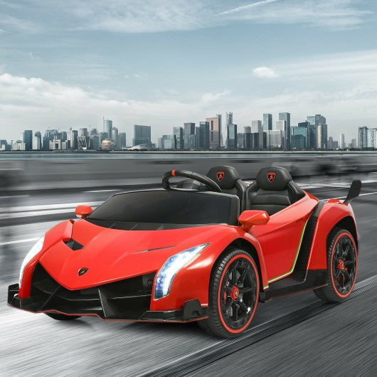 12V 2-Seater Licensed Lamborghini Kids Ride On Car with RC and Swing Function