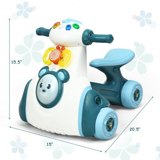 Baby Musical Balance Ride Toy-Blue