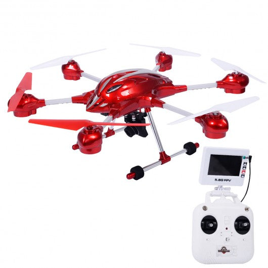 W609-8 4.5CH Super Alloy Remote Control Gyro RTF FPV Hexacopter HD Camera