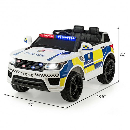 Kids 12 V Battery Powered Electric Ride on Car-White
