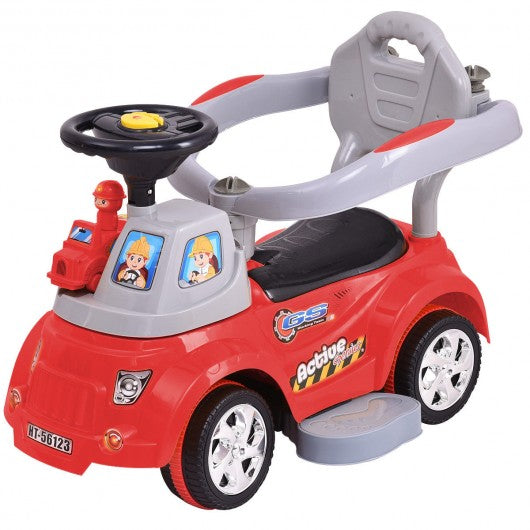 Electric Remote Control Riding Excavator Digger Car-Red