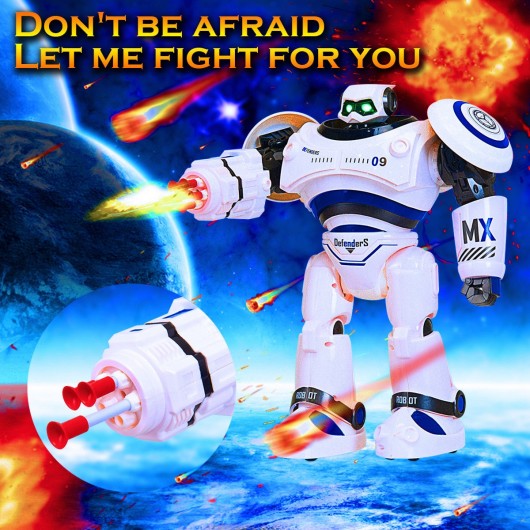 Remote Control Programmable Intelligent Combat Fighting Robot -Blue