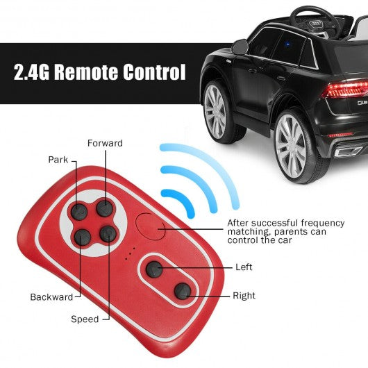 12V Licensed AudiQ8 Kids Ride On Car-Black