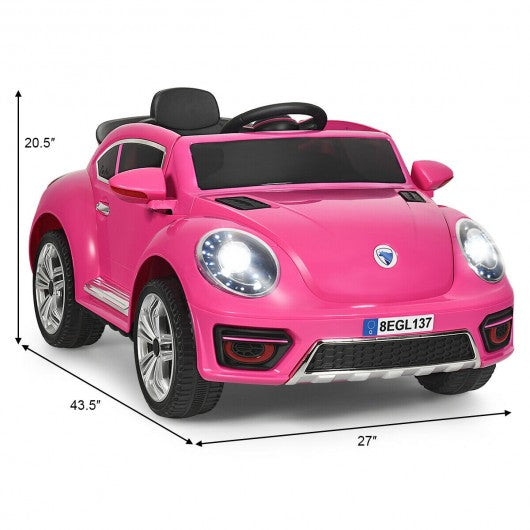 Kids Electric Ride On Car Battery Powered -Pink