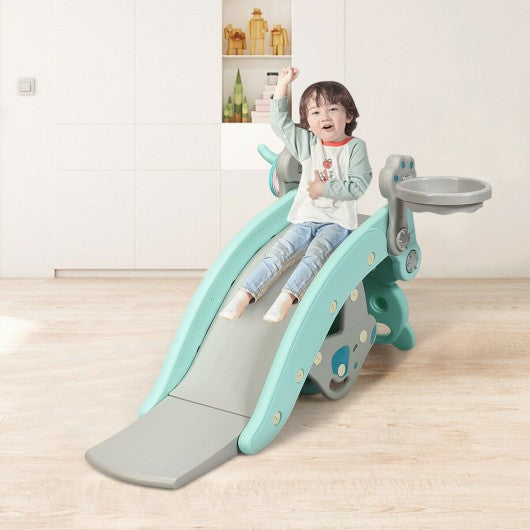 4-in-1Baby Rocking Horse Slide Set-Green