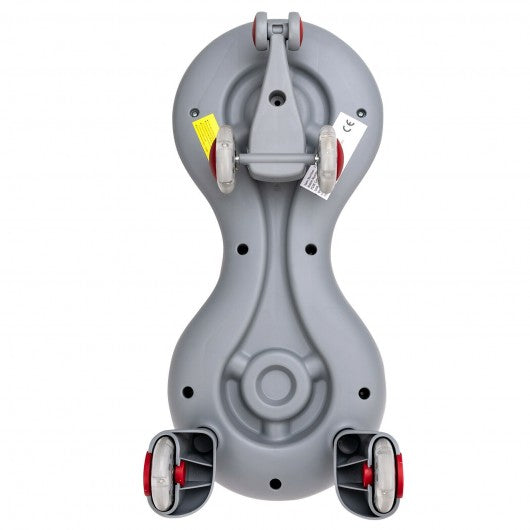 Wiggle Car Ride-on Toy with Flashing Wheels-Red