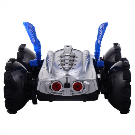 Electric Amphibious RC Car Remote Control Stunt Car 360° Spin Land Water Toy