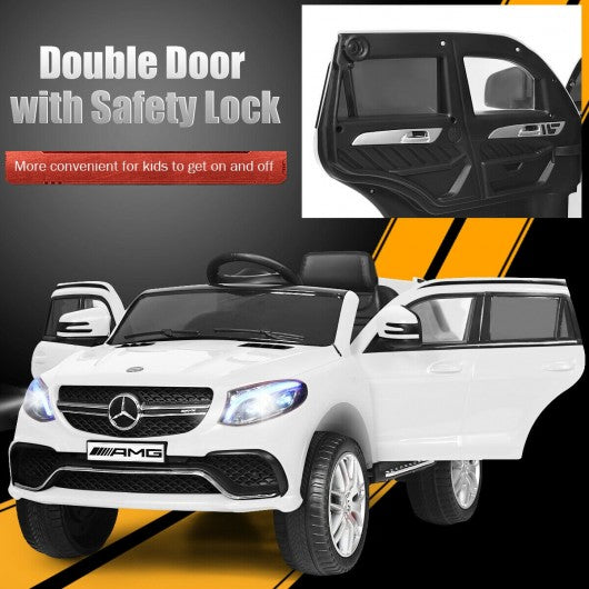 12V Mercedes Benz GLE Licensed Kids Ride On Car -White