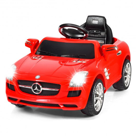 New Red Mercedes Benz sls r/c Mp3 Kids Ride on Car Electric Battery Toy-Red
