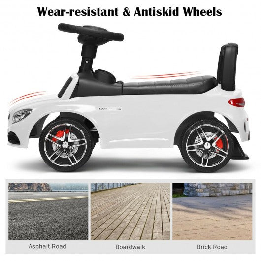 Mercedes Benz Licensed Kids Ride On Push Car-White