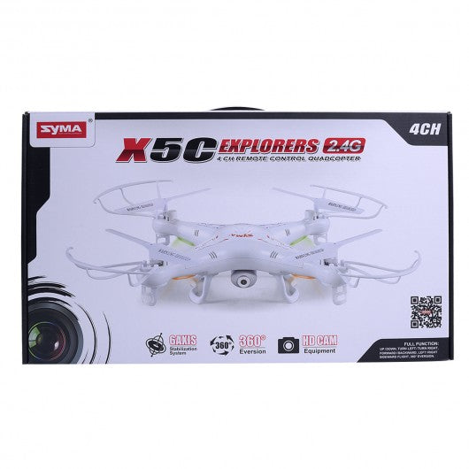 Syma X5C Explorers 2.4G 4CH 6-Axis Gyro RC Quadcopter with HD Camera RTF
