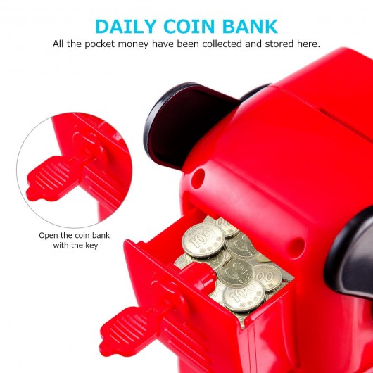 K3 Programmable Touch & Sound Control Piggy Sing Dance Robot-Red